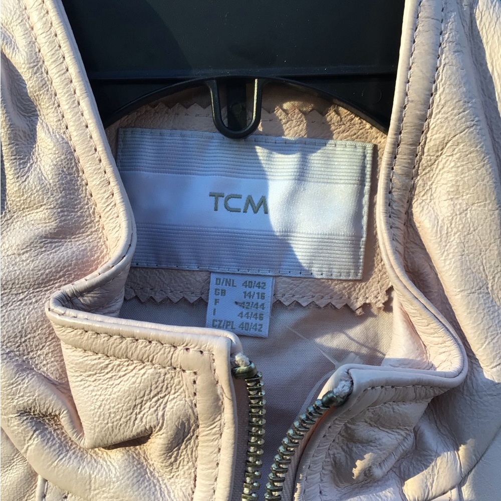 TCM Pink Woman Leather Jacket